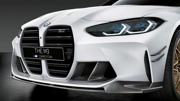 Передній сплітер M Performance із карбону.