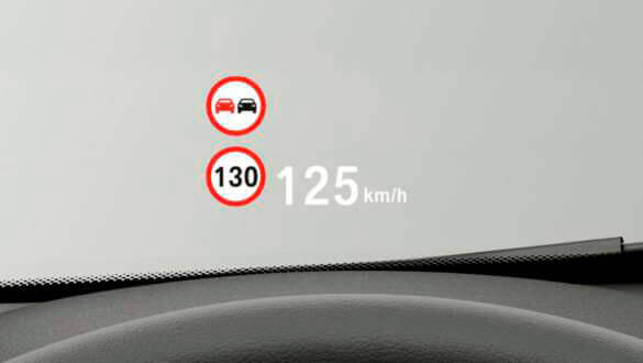 Проекційний дисплей BMW.