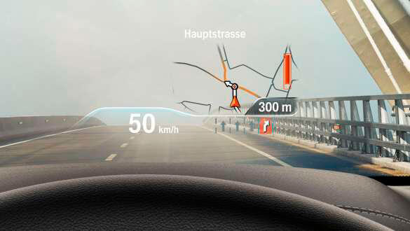 Проекційний дисплей BMW