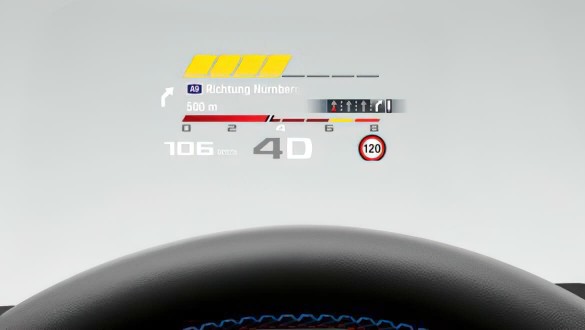 Проекційний дисплей із спеціальною індикацією M.